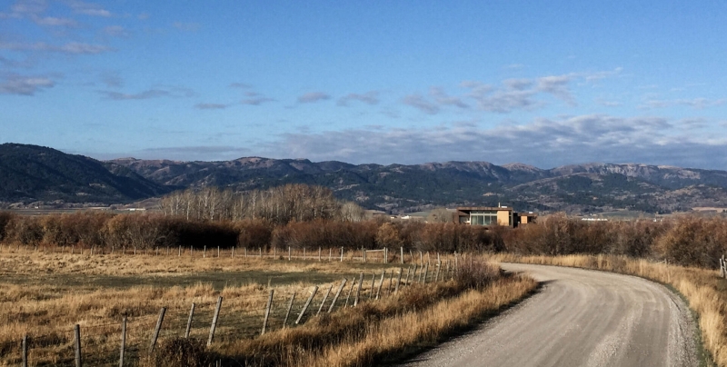 Inside a Mountain Home That Looks Out Over Wetlands and Willow Bushes