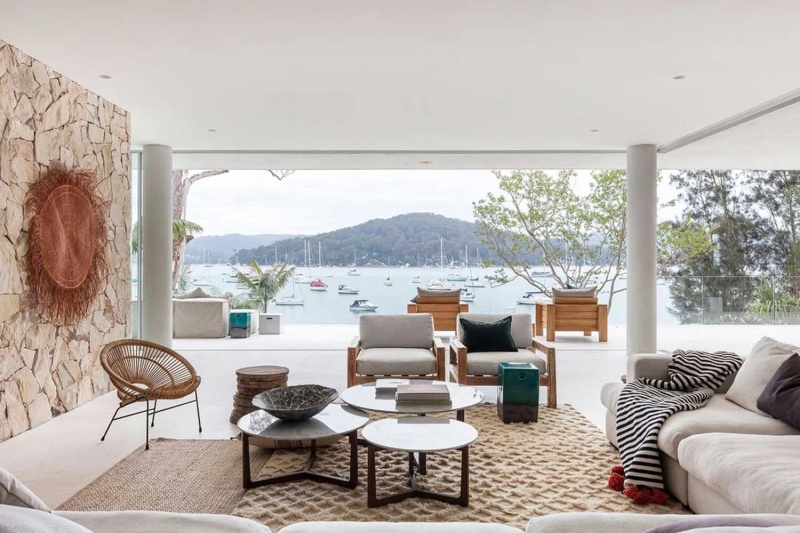 Inside a Multi-Level House That Cascades Down Towards the Water