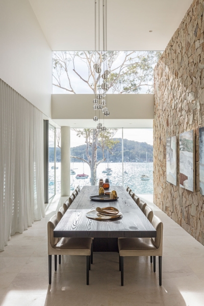 Inside a Multi-Level House That Cascades Down Towards the Water