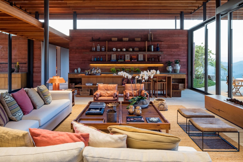 Inside the Brazilian House Where Pigmented Concrete Becomes the Main Design Feature