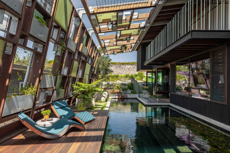 Inside the Carbon Positive Home With a Pool That Feels Like a Creek