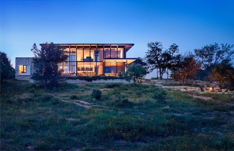 Inside the Remote Texas River House Inspired by Childhood Camping Memories