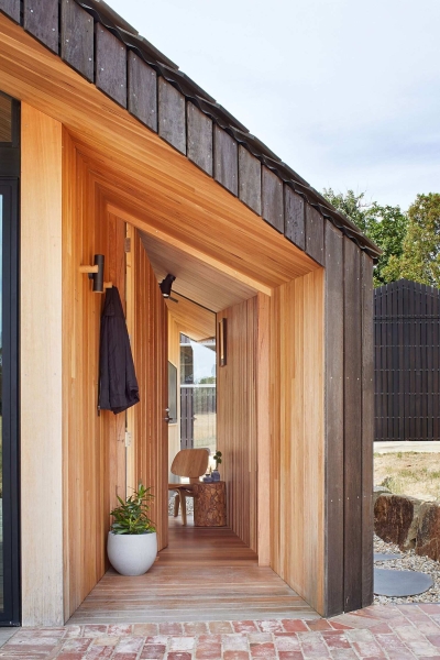 Inspired by Old Shearing Sheds This Rural Home Got a Gabled Timber Addition