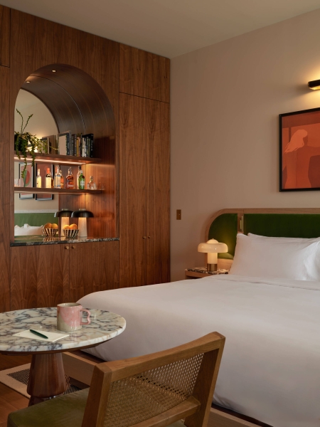 A 1960s Mid-Century Bank Becomes a Hotel Built for City Life