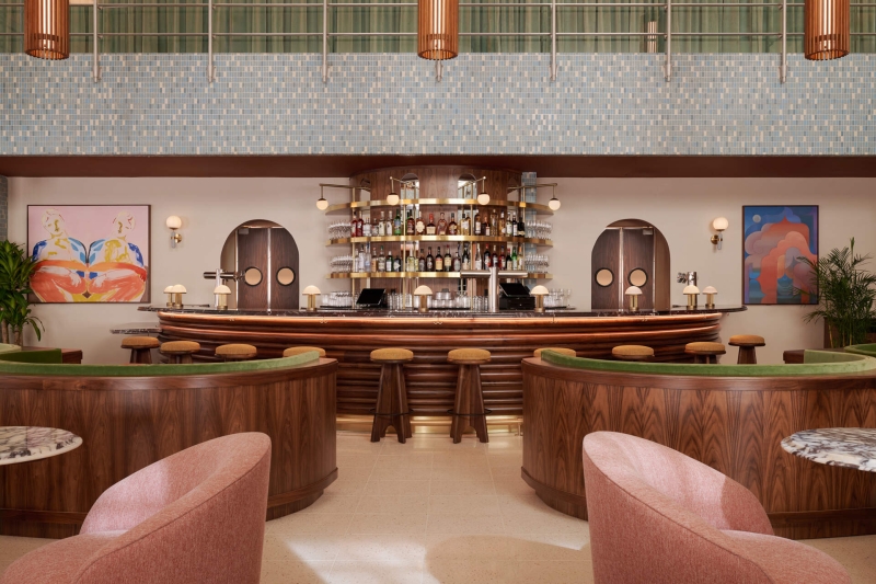 A 1960s Mid-Century Bank Becomes a Hotel Built for City Life