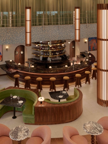 A 1960s Mid-Century Bank Becomes a Hotel Built for City Life