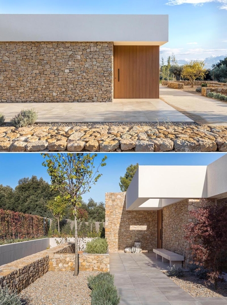 A Mediterranean Stone House Made for Poolside Living