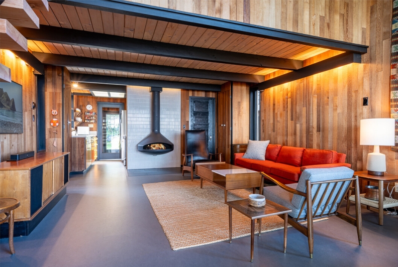 A Mid-Century Cabin Rises Above Floodwaters With Modern Upgrades