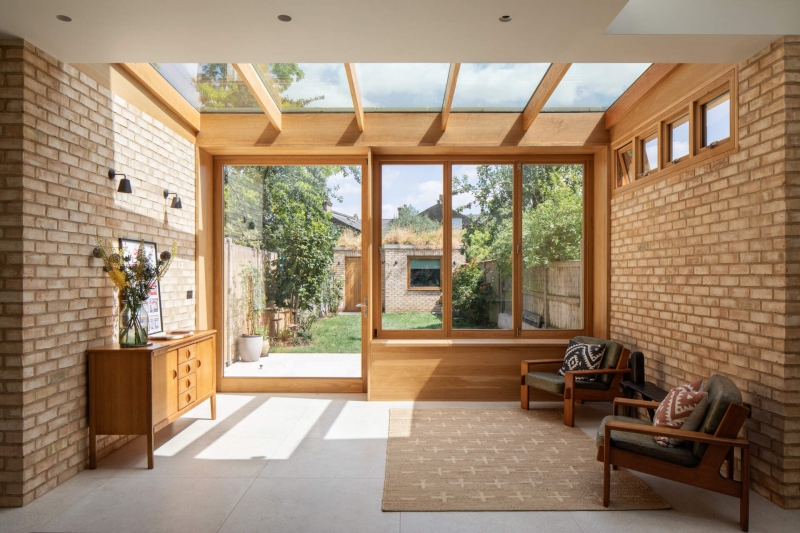 A New Extension Creates a Garden-Facing Gathering Space