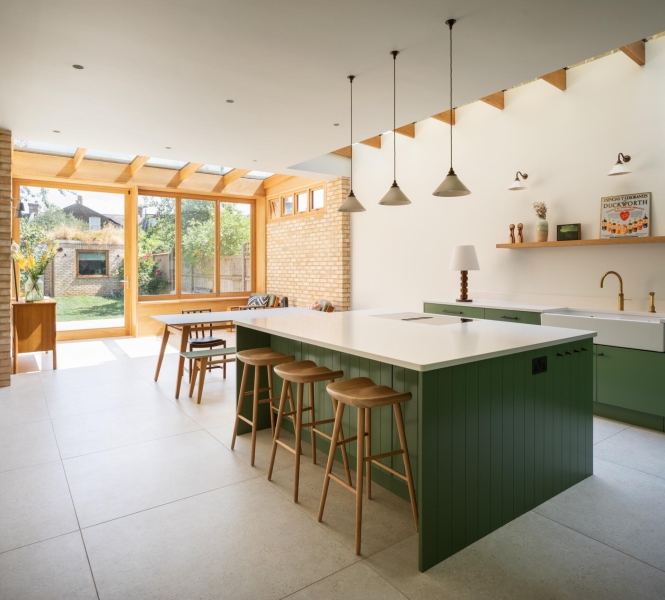 A New Extension Creates a Garden-Facing Gathering Space