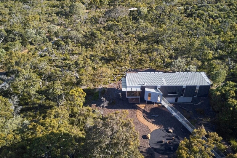 An Elevated Home Built to Sit Lightly on the Land