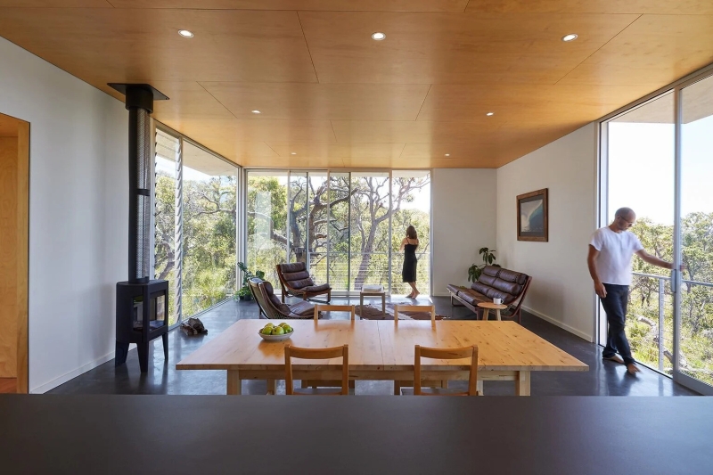 An Elevated Home Built to Sit Lightly on the Land
