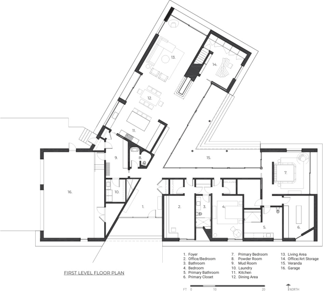 Black Slate, White Ash, and the Landscape That Shapes a Modern Home