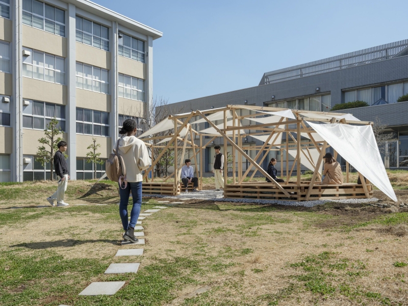 Hiyoshi Pavilion | Jorge Almaz&aacute;n + Keio University Studiolab