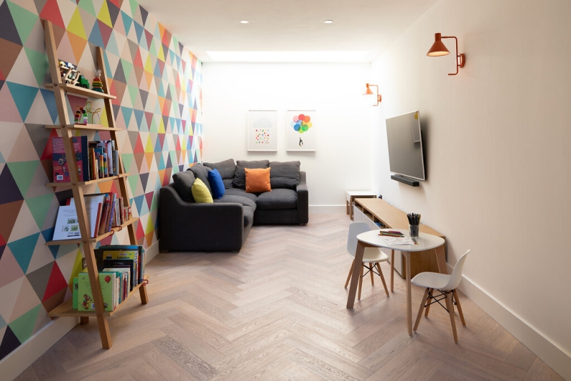 Inside the Bright London Townhouse with a Playful Basement Below