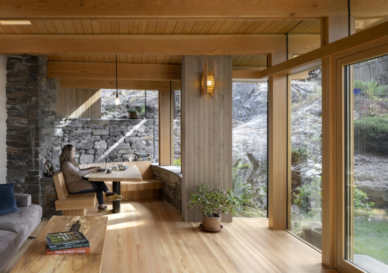 Instead of Moving the Rock, They Built the Addition to Fit It