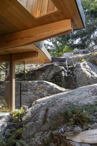 Instead of Moving the Rock, They Built the Addition to Fit It