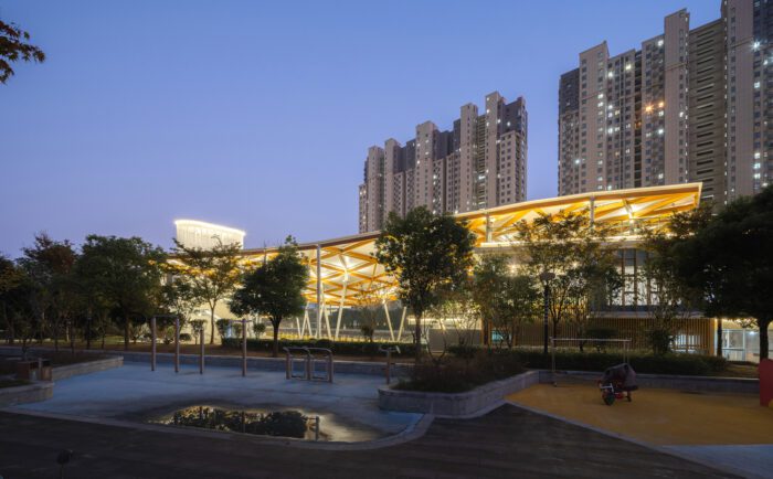 The Canopy Pavilion by the Canal | AESEU Architectural Technology and Art studio