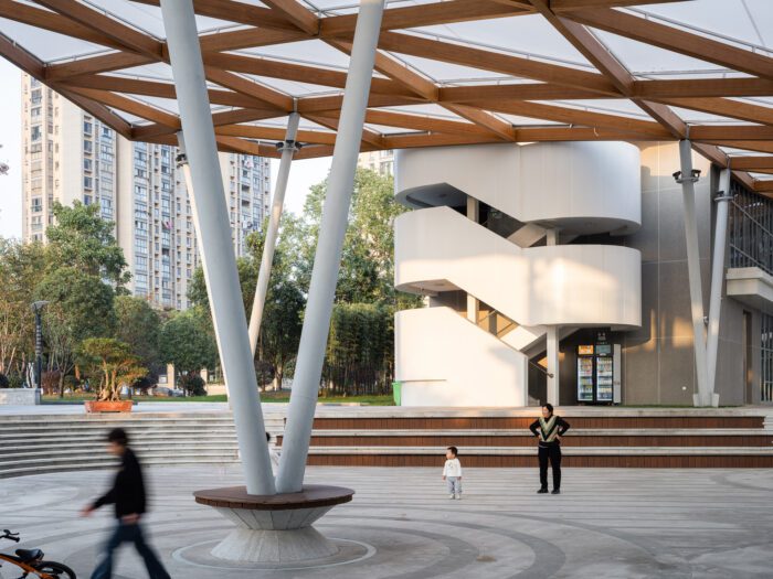 The Canopy Pavilion by the Canal | AESEU Architectural Technology and Art studio