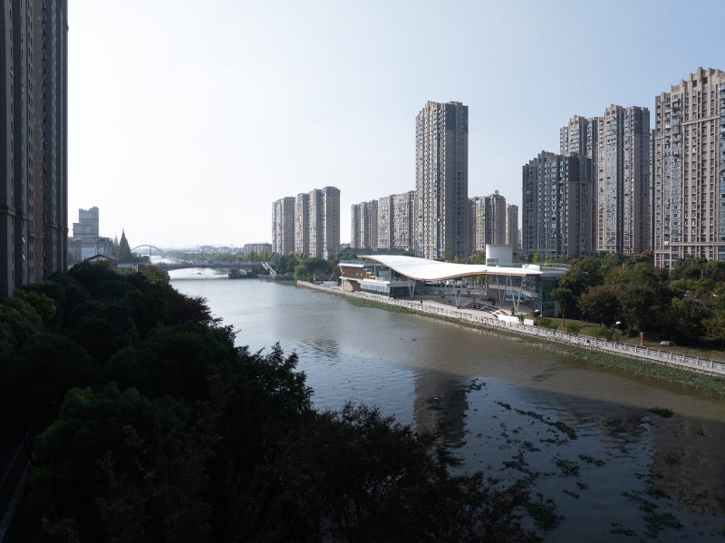 The Canopy Pavilion by the Canal | AESEU Architectural Technology and Art studio