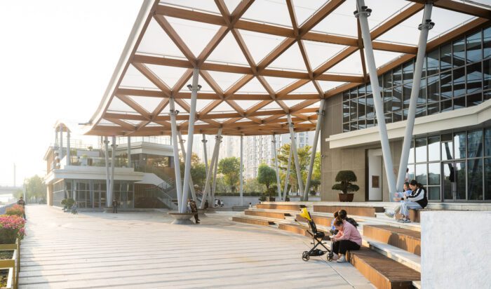 The Canopy Pavilion by the Canal | AESEU Architectural Technology and Art studio