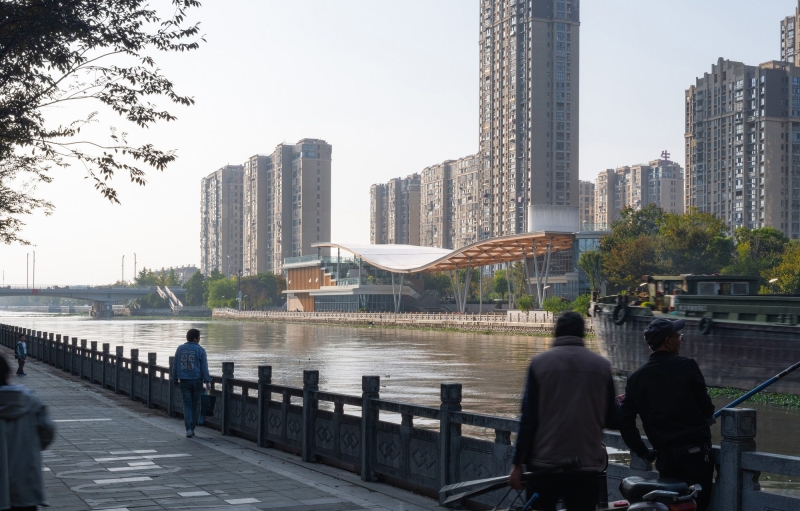 The Canopy Pavilion by the Canal | AESEU Architectural Technology and Art studio