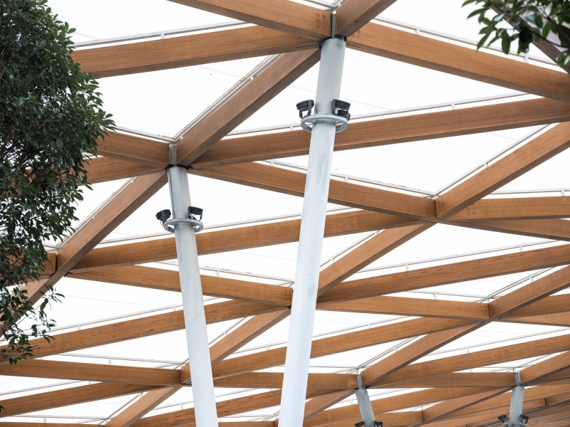 The Canopy Pavilion by the Canal | AESEU Architectural Technology and Art studio