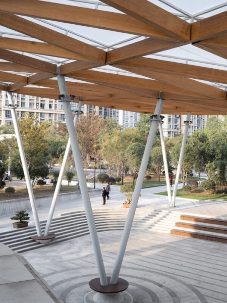 The Canopy Pavilion by the Canal | AESEU Architectural Technology and Art studio