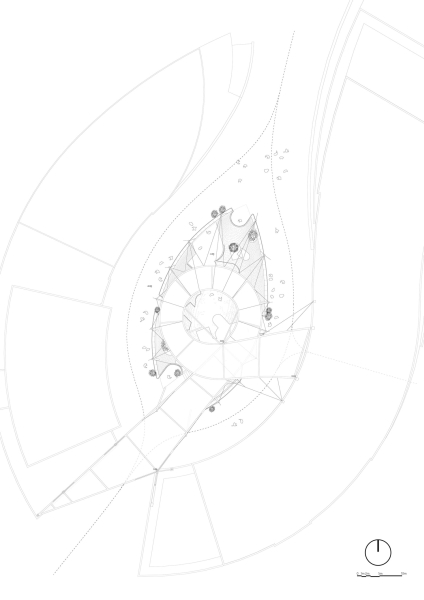 The Floating Courtyard &ndash; Underground Entrance Plaza Renovation | Deep Origin Lab