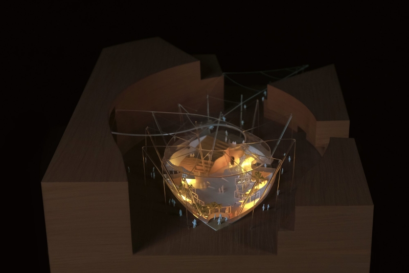 The Floating Courtyard &ndash; Underground Entrance Plaza Renovation | Deep Origin Lab