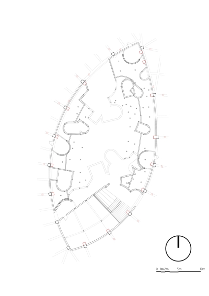 The Floating Courtyard &ndash; Underground Entrance Plaza Renovation | Deep Origin Lab