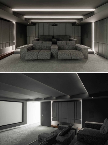 The Modern Home Where Concrete Stripes Shape Both the Exterior and Interior