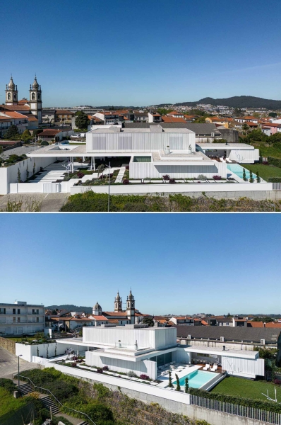 The Modern Home Where Concrete Stripes Shape Both the Exterior and Interior