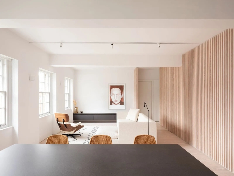 The Wood Slat Wall that Changed Everything inside this London Apartment