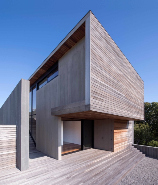 This Seaside Home Is Clad From Top to Bottom in Weathered Timber