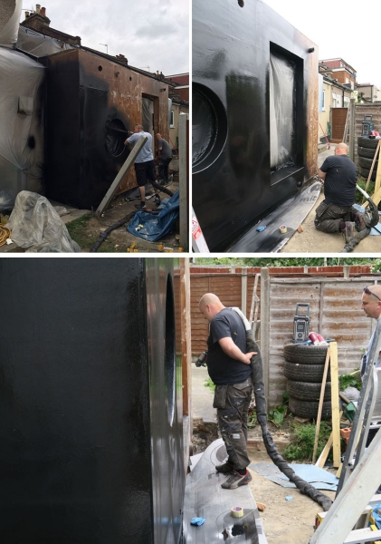 This Victorian House Extension Was Sprayed With Rubber Usually Reserved for Oil Rigs