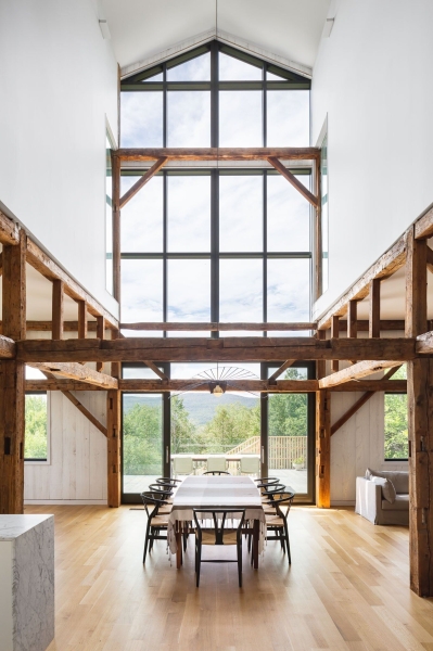 How a Forgotten Barn Became a Peaceful Country Home With a 30 Foot Ceiling