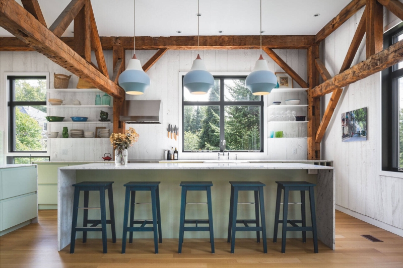 How a Forgotten Barn Became a Peaceful Country Home With a 30 Foot Ceiling