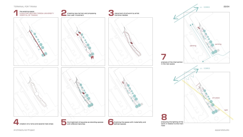 Terminal for Tirana | Apparat Studio + Karolina Halatek